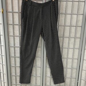 Tristan Black and White Patterned Pants, Size 2